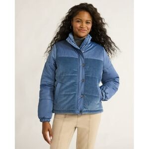 Time and Tru Women's Blue Puffer Jacket